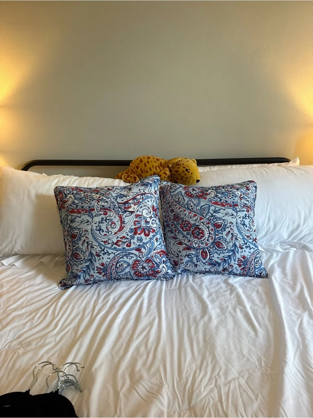 Anthropologie Outdoor/Indoor Blue Patterned Pillows